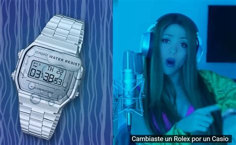 cambiare un rolex per un casio|shakira cambio de rolex.